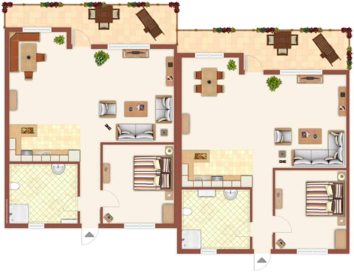 Ferienhaus Meersand ロストック エクステリア 写真